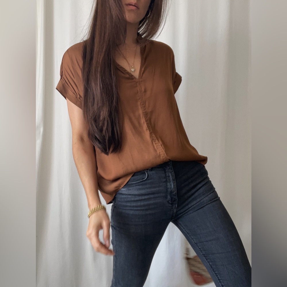 Size S • TOP silky smooth top — In Rust - Picture 5 of 6